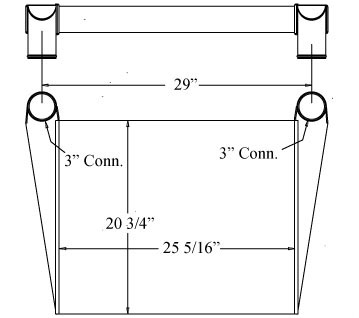 2700-52 - Super Trak Charge Air Cooler SK140 Charge Air Cooler