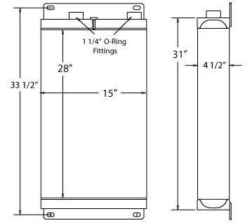 270151 - Volvo G720B Grader Oil Cooler