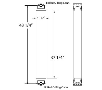 270230 - Komatsu WA380-6 Oil Cooler Oil Cooler