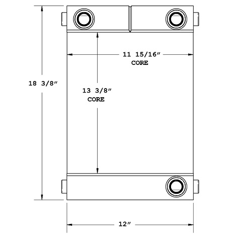 27-0361 - Industrial Oil Cooler Oil Cooler