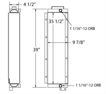 27-0492 - John Deere 550H & 650H Dozer Oil Cooler