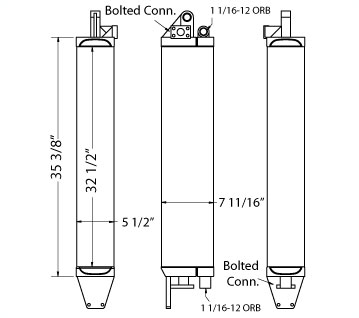 270537 - Caterpillar 977 Oil Cooler Oil Cooler