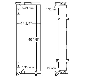 270572 - John Deere 644H Oil Cooler Oil Cooler
