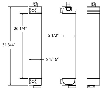 270614 - Caterpillar 955L Oil Cooler Oil Cooler