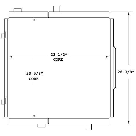 270628 - Industrial Double Oil Cooler Oil Cooler