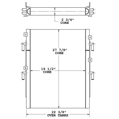 270787 - John Deere 310E Combo Unit Oil Cooler