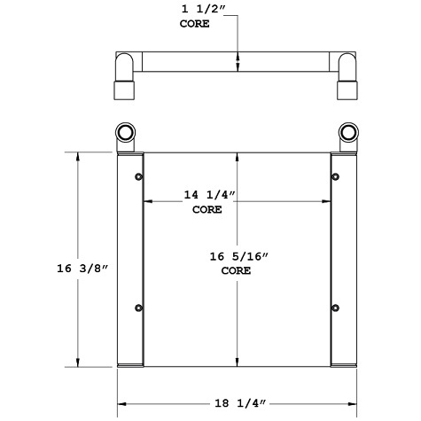 270809 - Thomas Bus Oil Cooler Oil Cooler