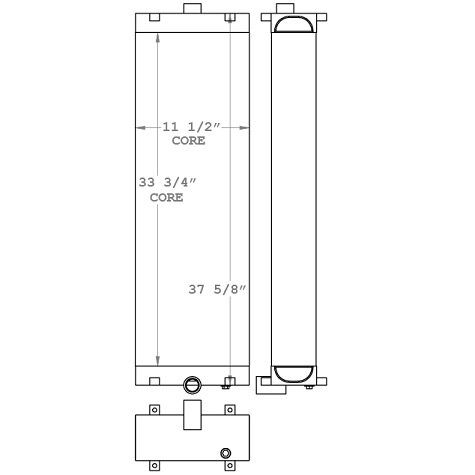 271007 - Nova Bus Hydraulic Oil Cooler Oil Cooler