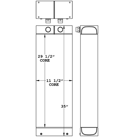 271024 - Hoist Lift Truck Oil Cooler Oil Cooler