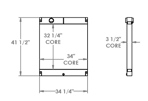 271380 - Genset Oil Cooler Oil Cooler