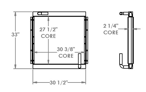 271391 - MDI Yutani / Kobelco 200 Excavator Oil Cooler Oil Cooler