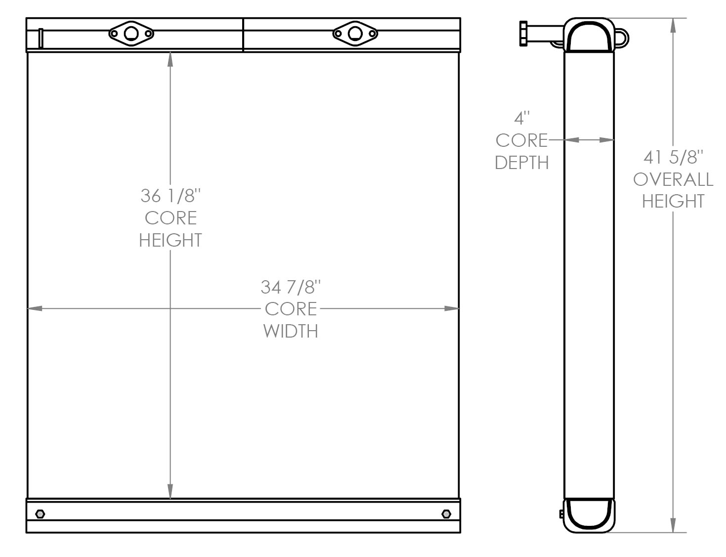 271669 - Komatsu WA1200-3 Fuel Cooler - Oil Cooler