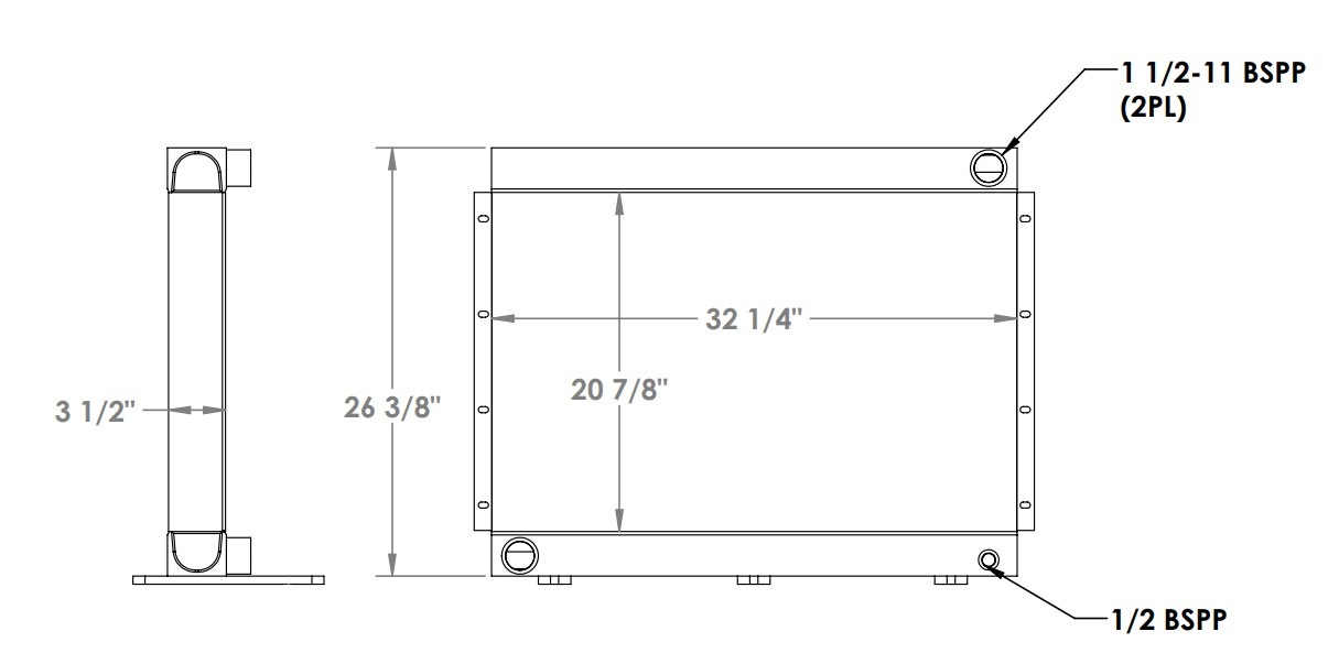 271776 - Industrial Oil Cooler Oil Cooler