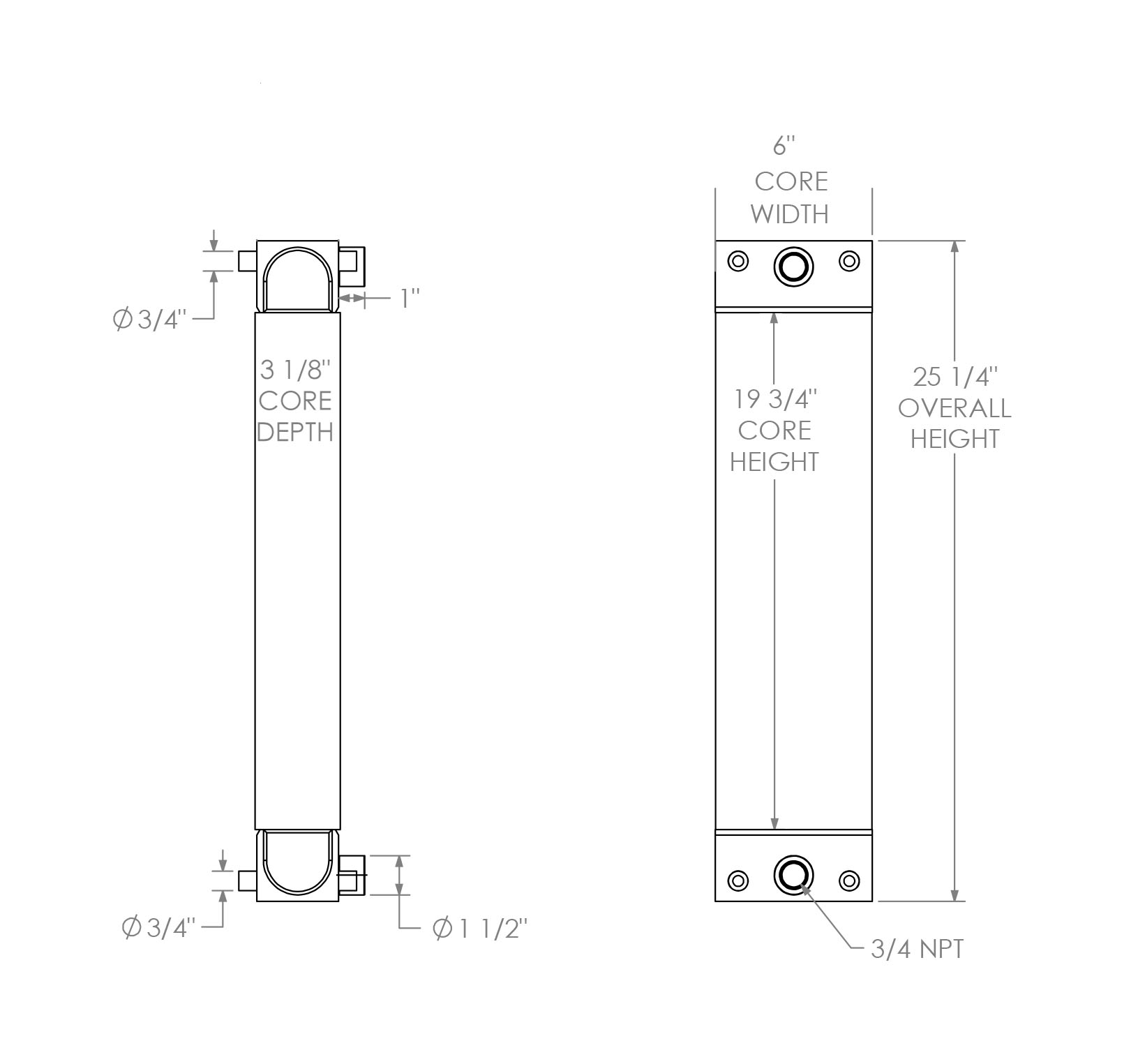 271782 - Doosan Oil Cooler Oil Cooler