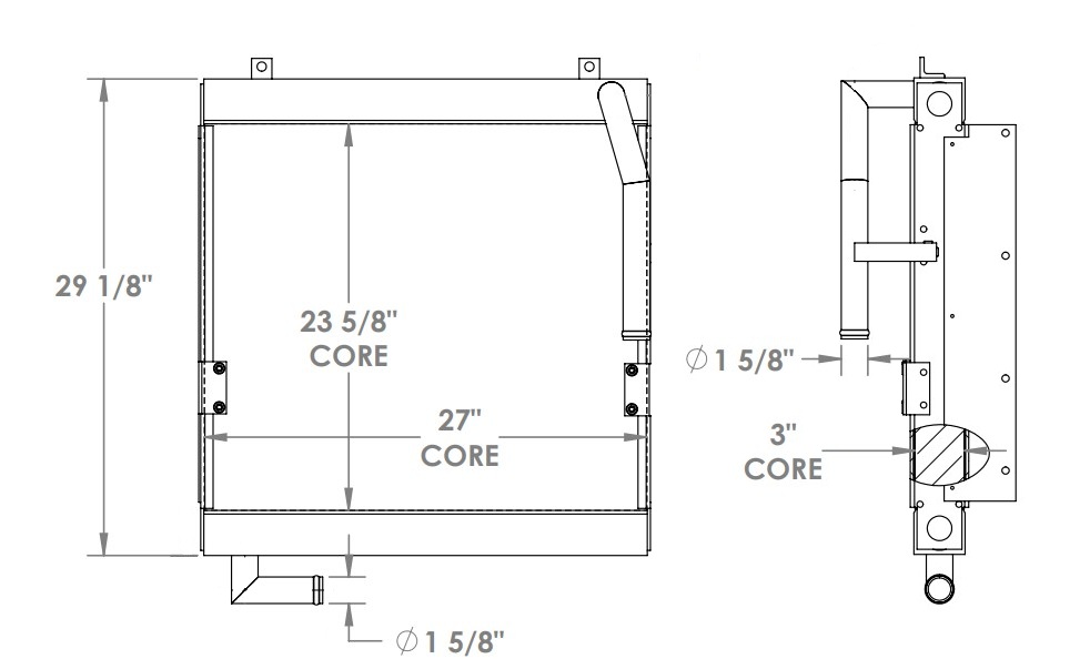 271793 - Samsung 130 Excavator Oil Cooler Oil Cooler