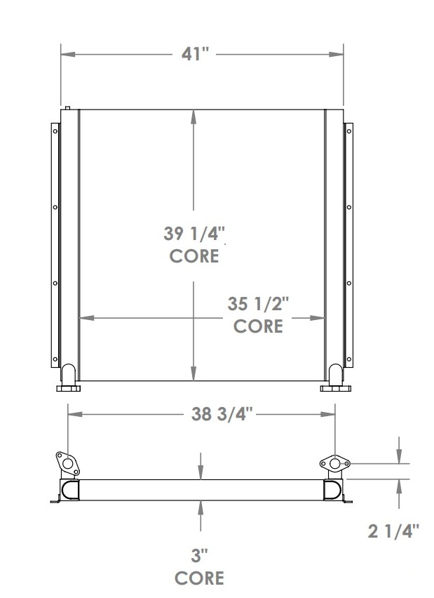 271795 - Komatsu PC400-1 Oil Cooler Oil Cooler