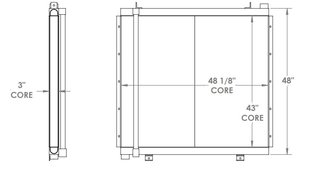 271808 - Caterpillar Excavator Oil Cooler Oil Cooler