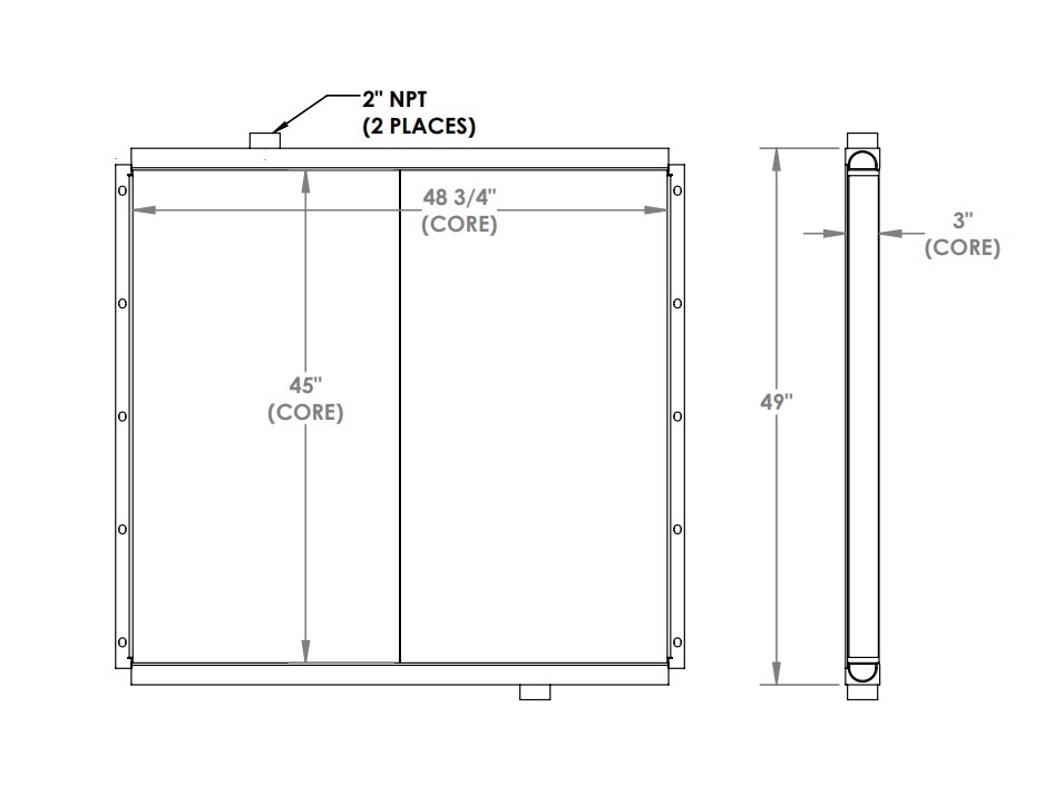 271810 - Industrial Oil Cooler Oil Cooler