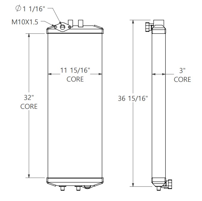 271811 - Komatsu PC138USLC-11 Oil Cooler Oil Cooler