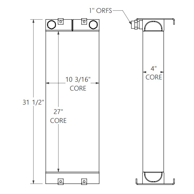 271812 - ASV Skidsteer Oil Cooler Oil Cooler