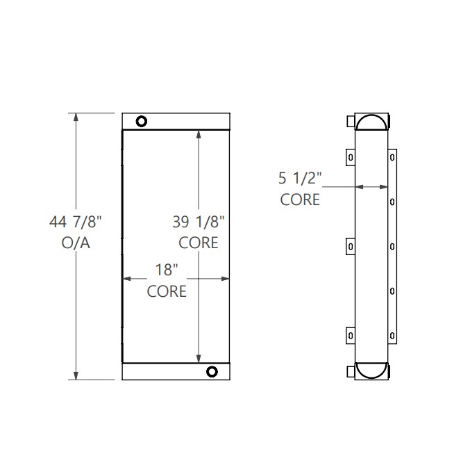 271818 - John Deere 844 Oil cooler Oil Cooler