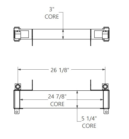 271822 - Case Skidsteer Oil Cooler Oil Cooler