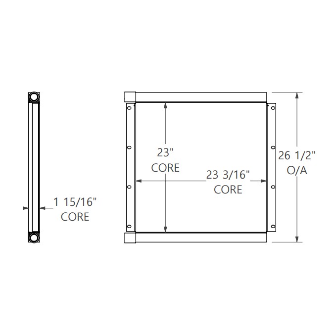 271823 - Mack Granite Oil Cooler Oil Cooler