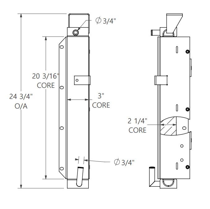 271831 - John Deere 450 Oil Cooler Oil Cooler