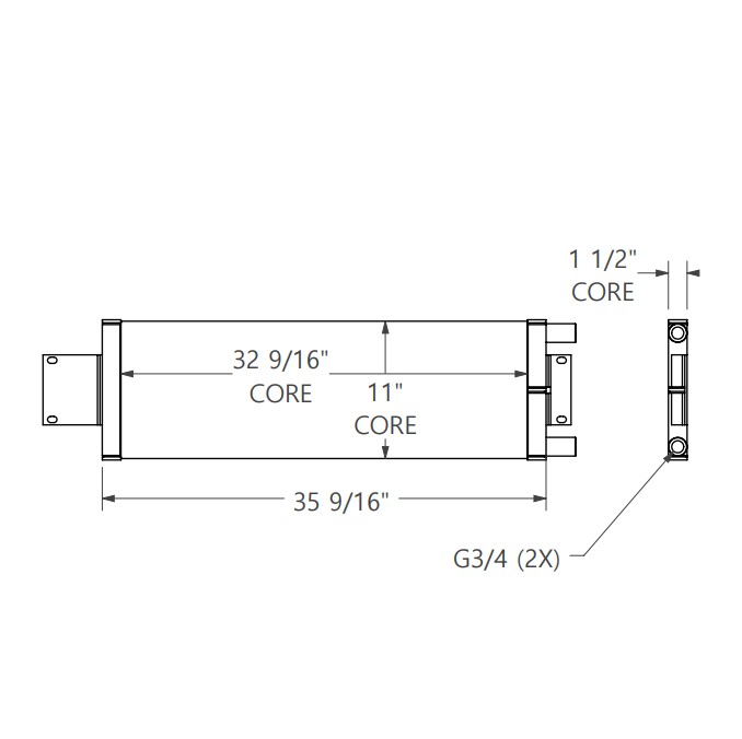 271834 - Crane Fuel Cooler Oil Cooler