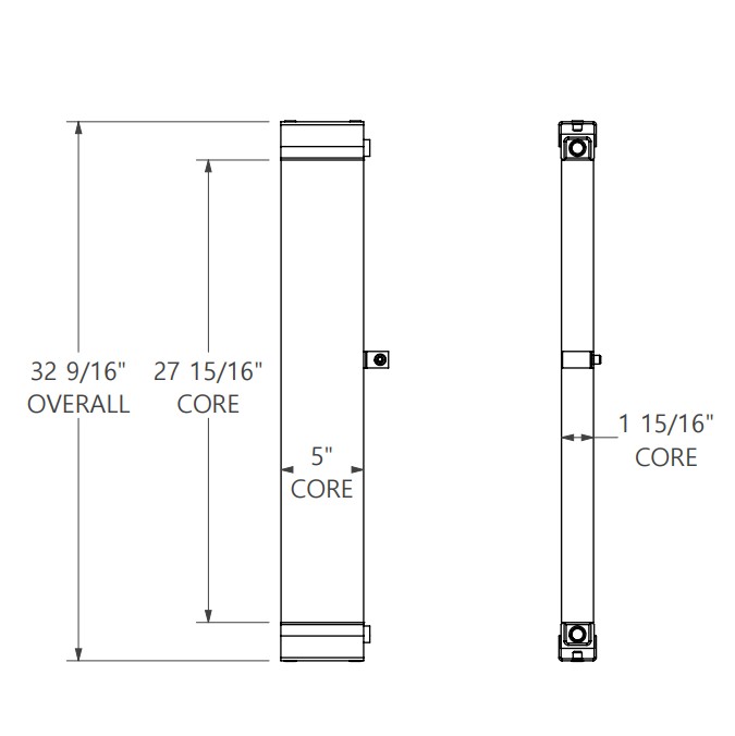 271835 - Caterpillar 928G Oil Cooler Oil Cooler