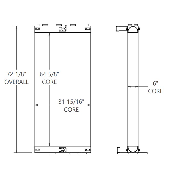 271843 - Schramm Drill Rig Oil Cooler Oil Cooler