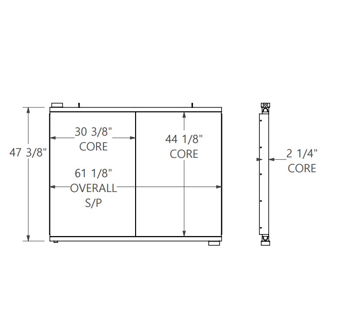 271852 - Schramm Drill Rig Oil Cooler Oil Cooler