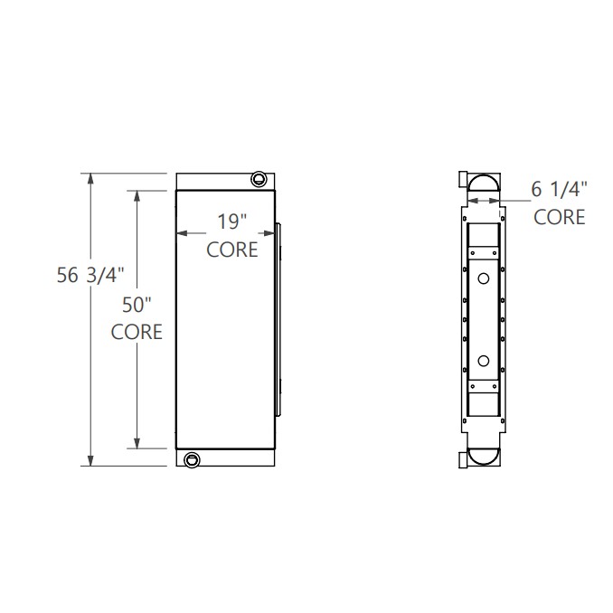 271856 - KPI/JCI FT4250 Oil Cooler Oil Cooler