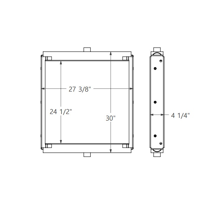 271862 - Case 1080B Oil Cooler Oil Cooler