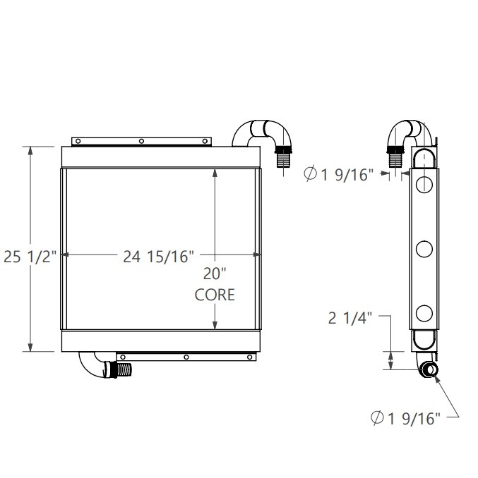 271863 - Kohering 6612 Excavator Radiator Oil Cooler