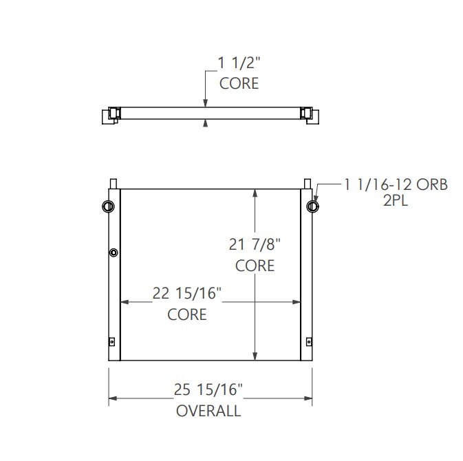 271866 - Caterpillar 914G Oil Cooler Oil Cooler