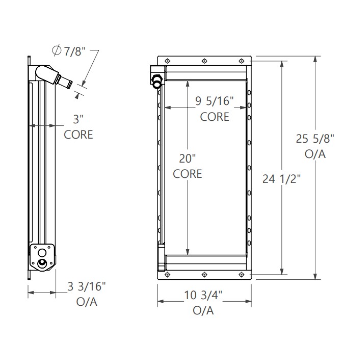271868 - WWII Tank Oil Cooler Oil Cooler