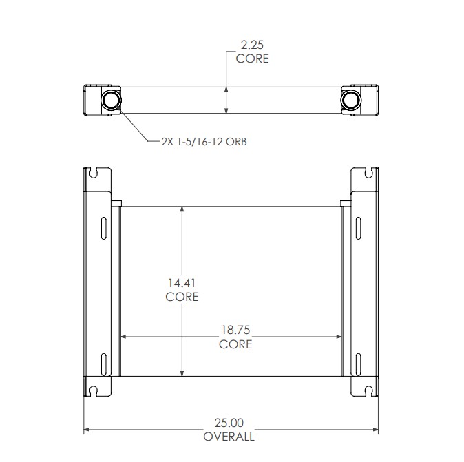 271877 - Advance / Terex Mixer Oil Cooler Oil Cooler