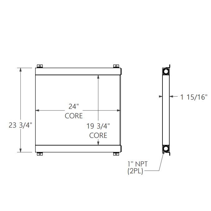 271884 - Industrial Oil Cooler Oil Cooler