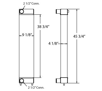 280037 - Komatsu Charge Air Cooler Charge Air Cooler