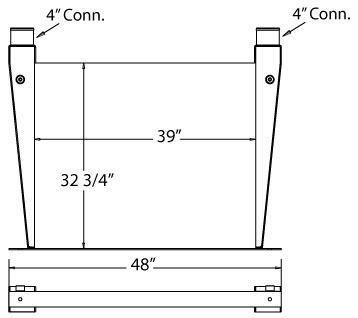 280039 - TLD Mobile A/C unit Model 802 Charge Air Cooler Charge Air Cooler