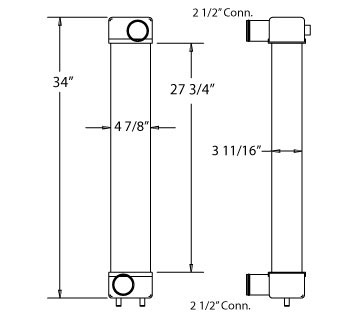 280078 - Komatsu Charge Air Cooler Charge Air Cooler