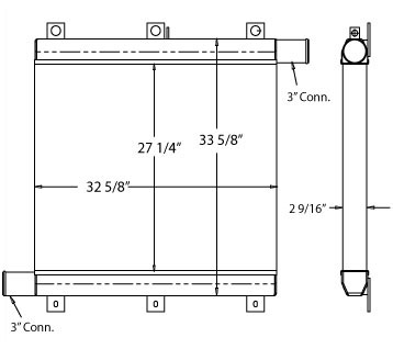 280093 - Komatsu PC490LC-10 Charge Air Cooler Charge Air Cooler