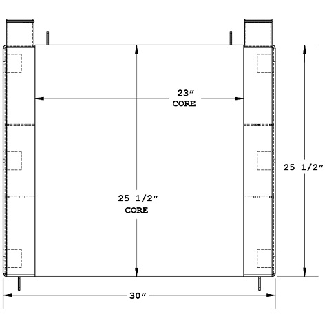 28-0188 - Custom Binkley Hurst Charge Air Cooler Charge Air Cooler