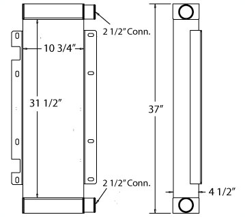 280201 - John Deere 944B Wheelloader Charge Air Cooler Charge Air Cooler