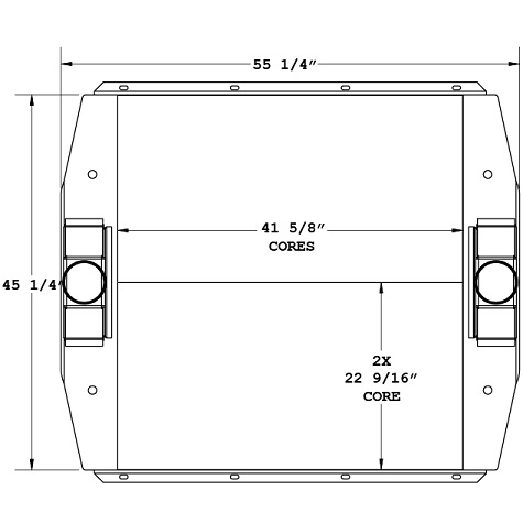 280270 - Generac MB600 Generator Charge Air Cooler. Charge Air Cooler