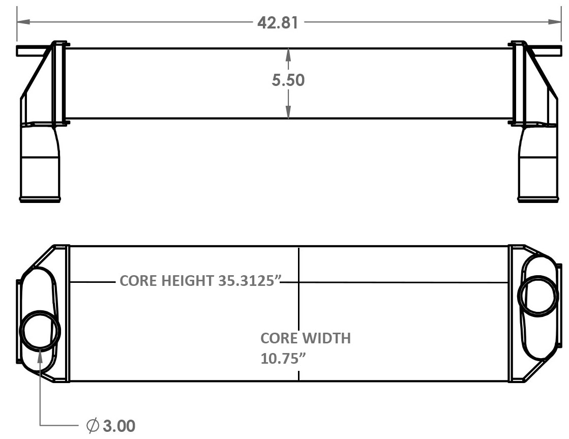 280416 - Caterpillar C12 Engine Charge Air Cooler Charge Air Cooler