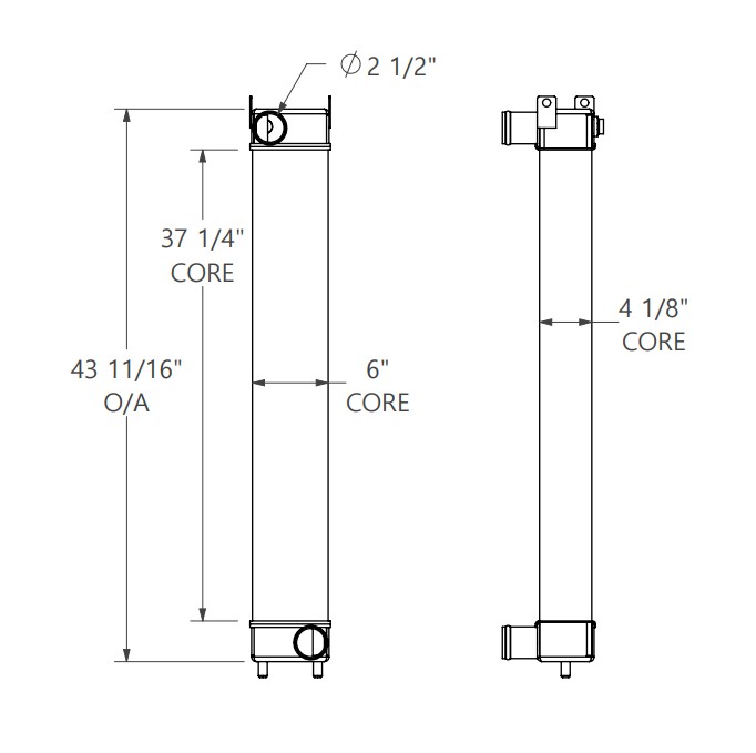 280587 - Kobelco SK210LC-10 Charge Air Cooler Charge Air Cooler