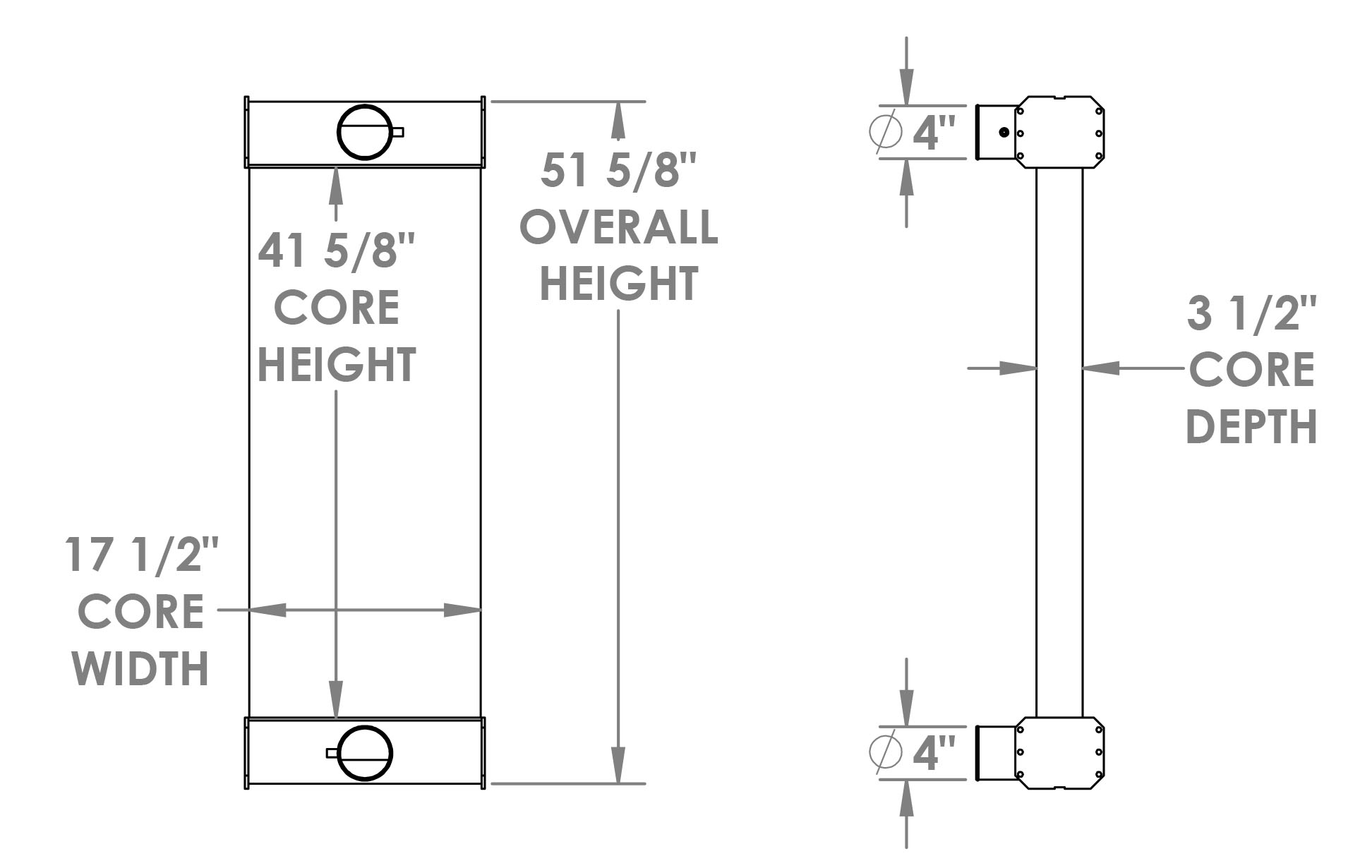 280628 - Cummins Onan Charge Air Cooler Charge Air Cooler