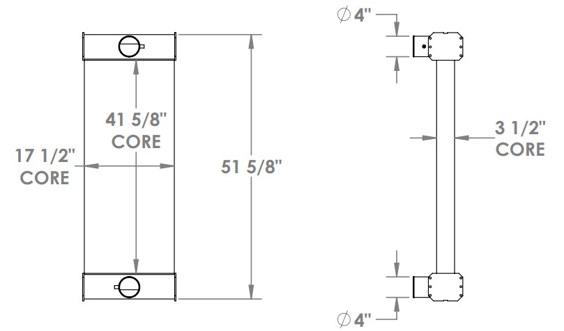 280628 - Cummins Onan Charge Air Cooler Charge Air Cooler